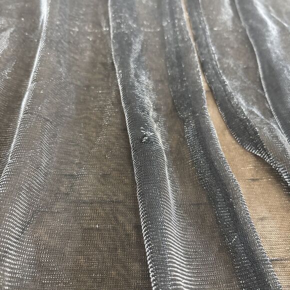 Impulsive Black Metallic Cover Up Size Medium Festival Rave Wear - Picture 7 of 7